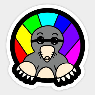 Cool funny mole Sticker